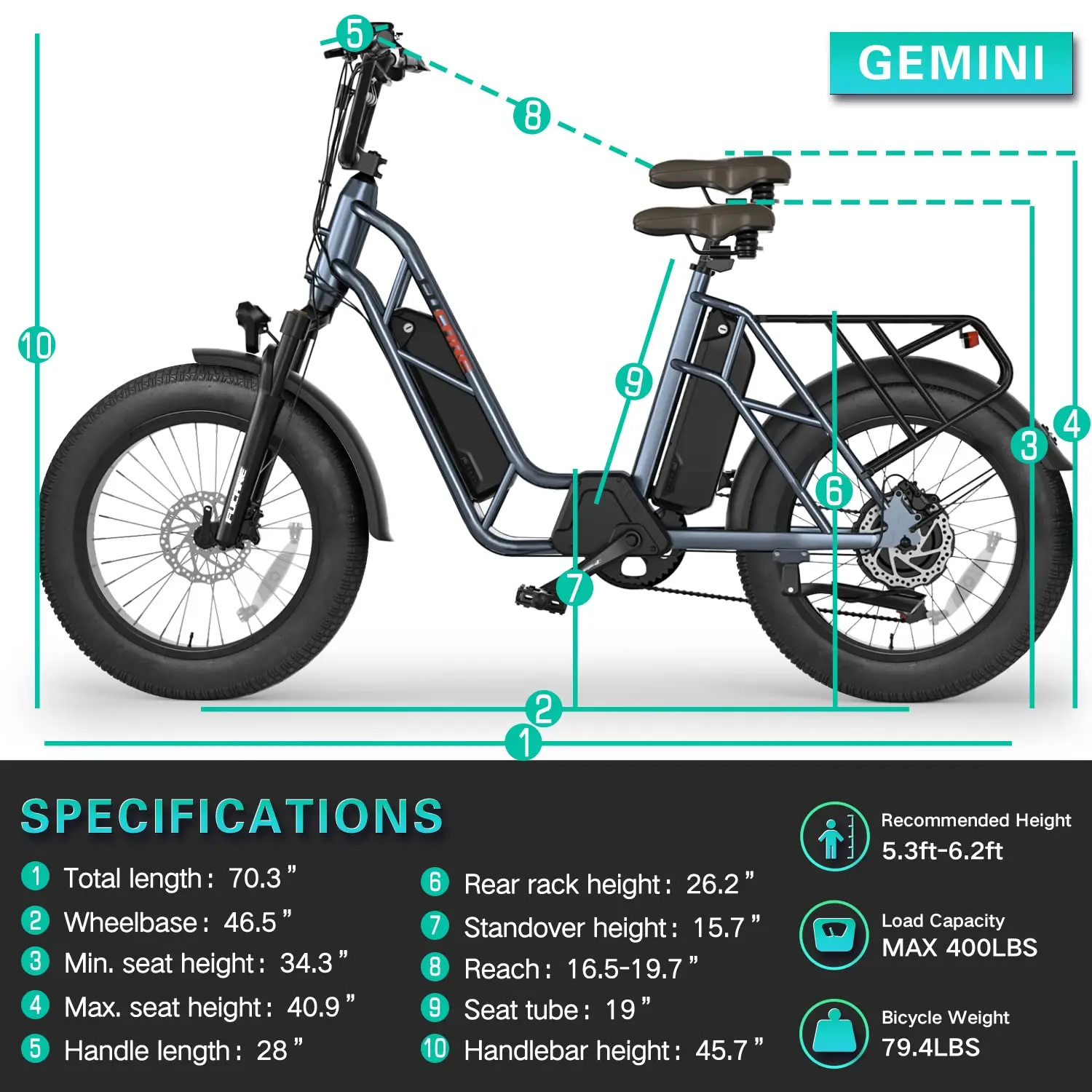Rechargeable Used Electric Bicycle Tailg Fat Tire Mountain E Bike Biggest Tyer High Power Buy Electric Bicycle