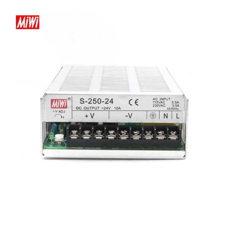 Meanwell New S-250-24 24V 10A 250W MW switching power supply 