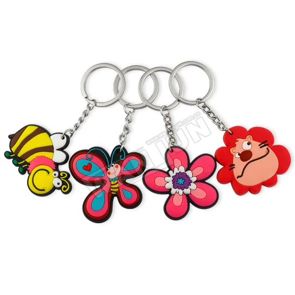 Wholesale Custom 3d Metal  Keychain Customized Design Soft Enamel Keychain