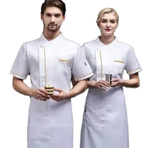 Wholesale Hotel Chef Uniform Suit Designer Kitchen Uniforms With Long Sleeve Restaurant Chef Jacket