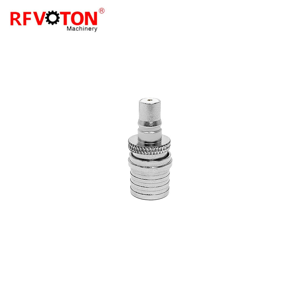 Factory Directly Adaptor  QMA Female Jack to Qma Male Plug  Rf Coaxial Connector Copper Copper Rf Coax Adaptor in Stock Rohs