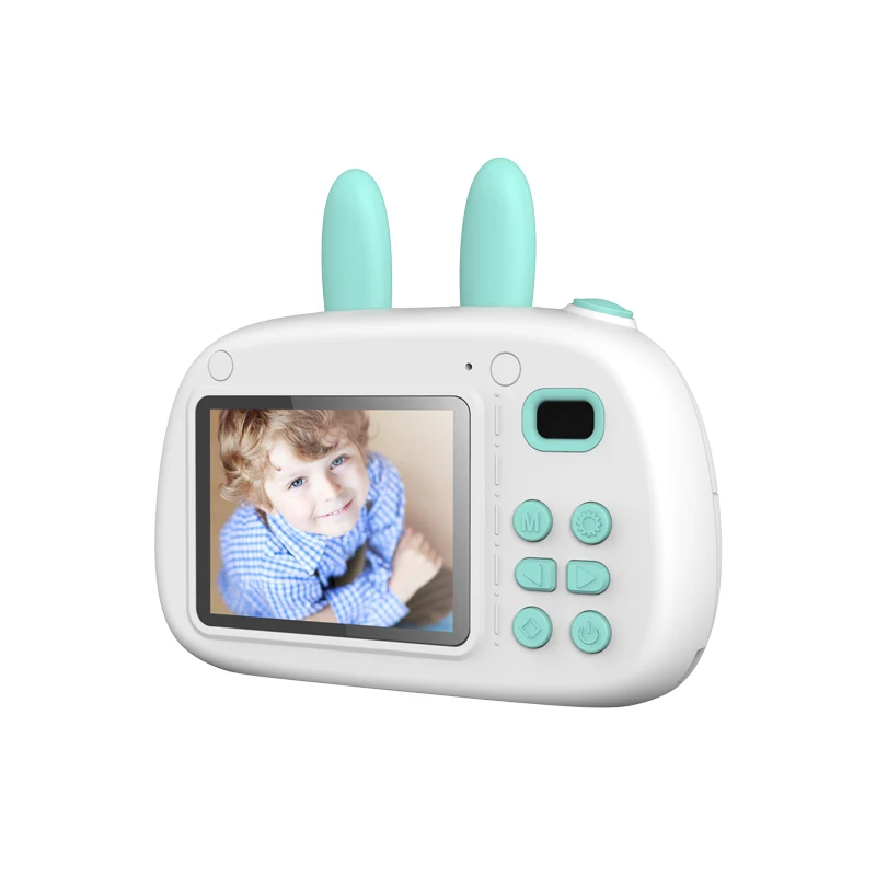 
 2,4 дюймовый IPS HD большой экран 720P 8 Мп двойной объектив Рождественский подарок мультяшная Детская цифровая камера  