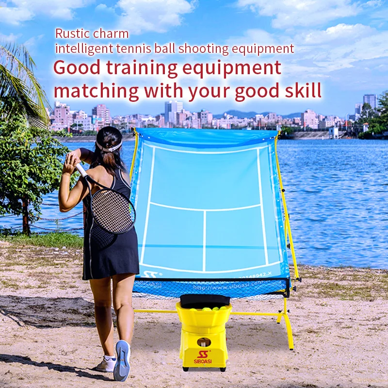 Умное оборудование для тренировок по теннисным мячам с сеткой для тренировок по теннису