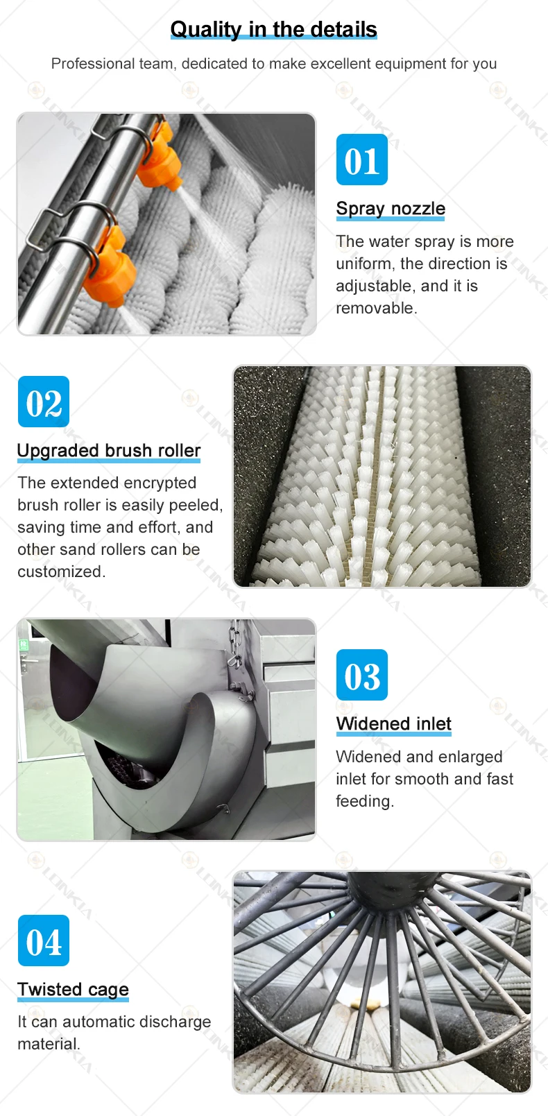 Carrot Cleaning Machine details