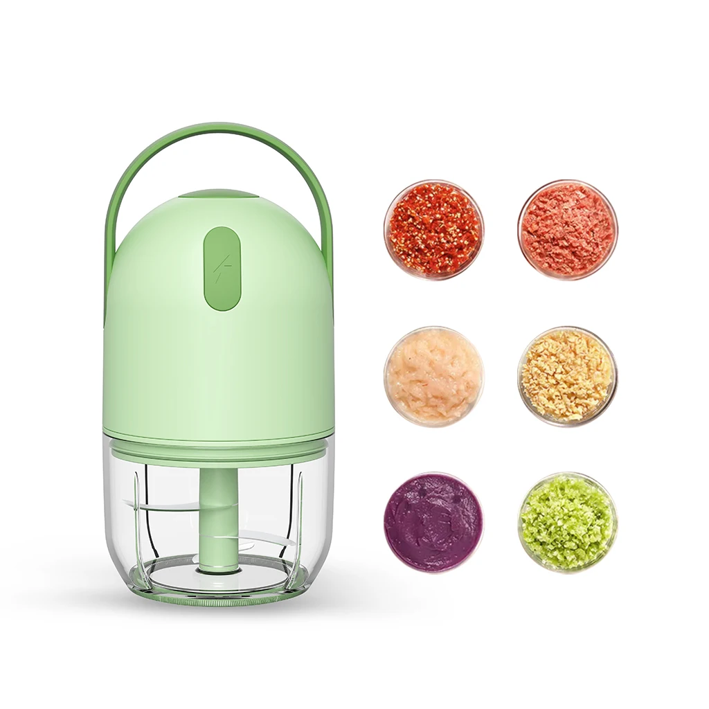 Portable Electric Mini Food Chopper, Household Kitchen Tool For Meat And Ingredient Mincing
_voghion.com