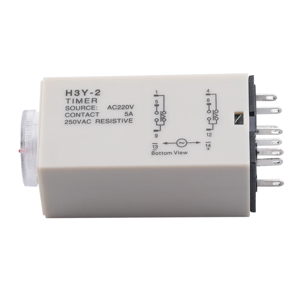 Amazon.co.jp: H3Y-2 AC 220V 遅延タイマー タイムリレー 0-30