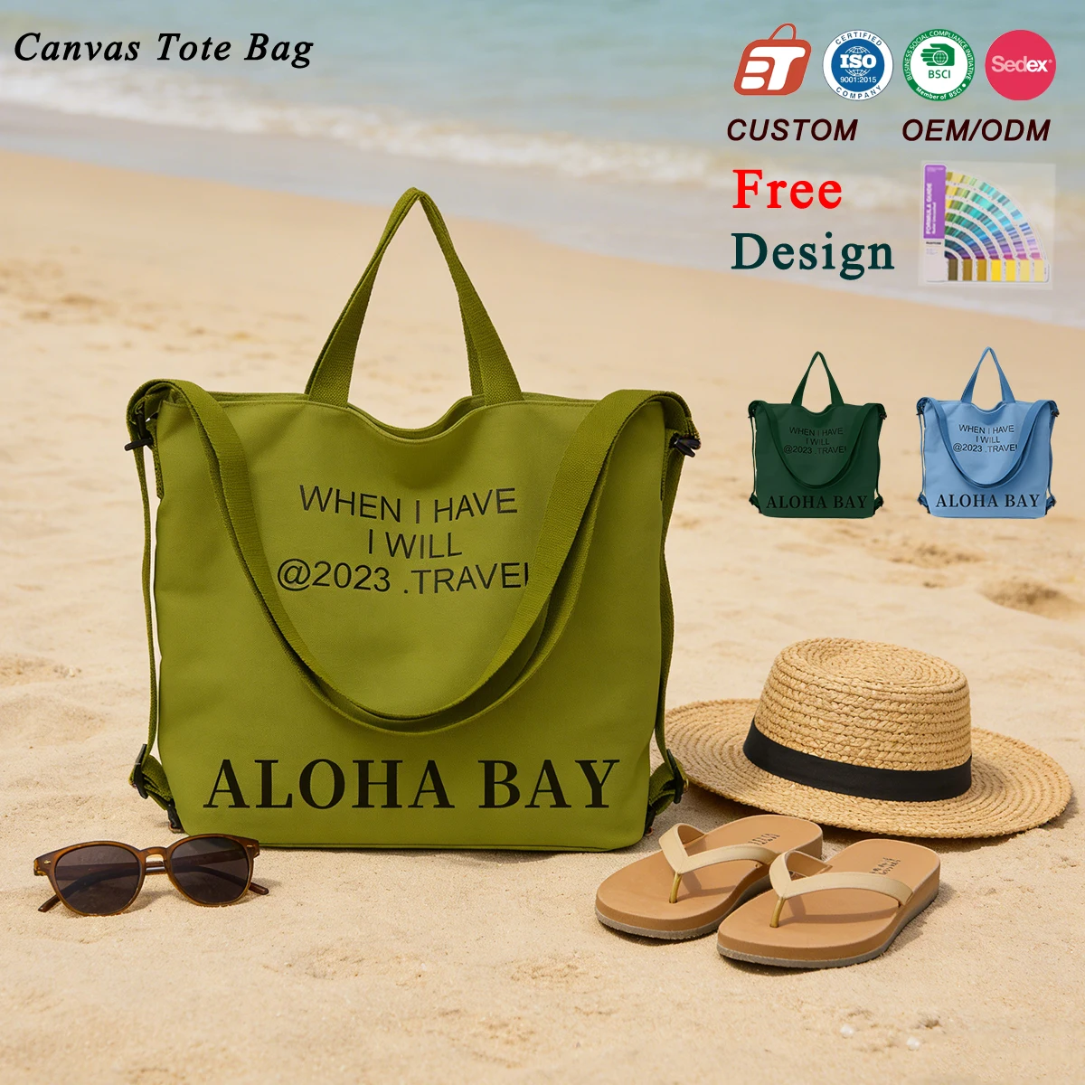 Letter Printing Cotton Canvas Shopping Handbag Tote Bag Diagonal Custom Logo Canvas Tote Bag Multi-purpose Casual Shopping Bag