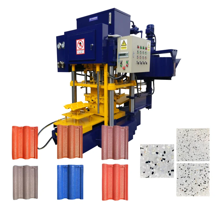 Roofing Sheet Tile Making Machine Cement Roof Dripping Tiles Machinery Concrete Customized Flowing Water ridge Machinery