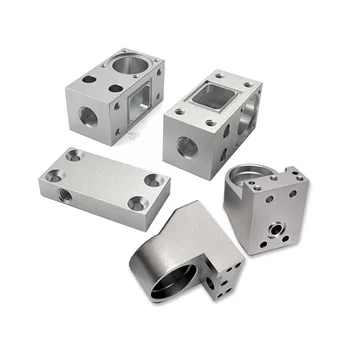 Custom Aluminum Hydraulic Manifold Block CNC Machining for Valve Systems