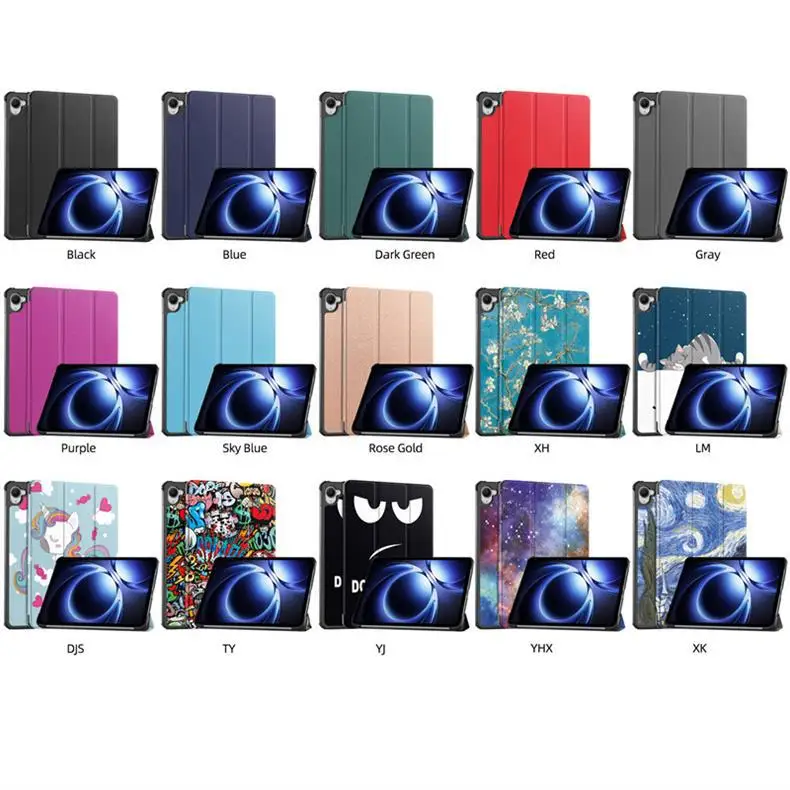 product wholesale customization tri fold kast a ply pu pc leather holder shockproof 88inch tablet case for xiaomi redmi k pad laudtec-2