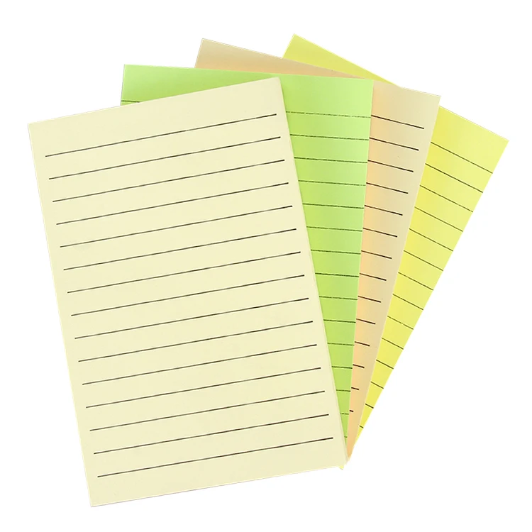 Customizable Lined Notebook Paper Sticky Notes