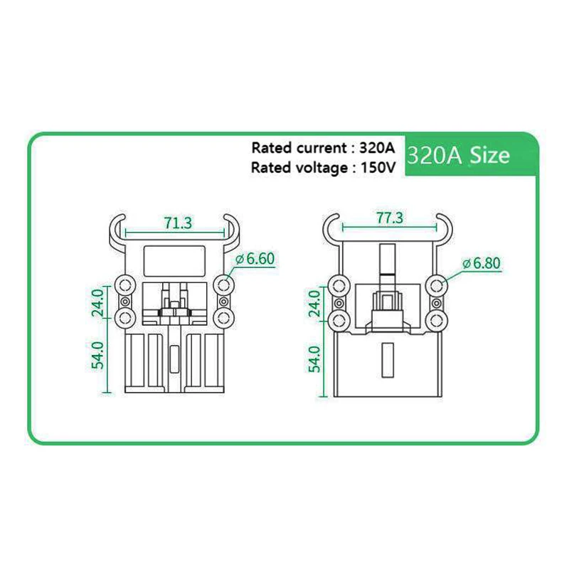 Paire Connecteurs Charge Chariot élévateur REMA 80A/160A/320A - Mâle + Femelle, Neufs