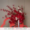 Beautiful red roses hanging as a bouquet [flowers only]