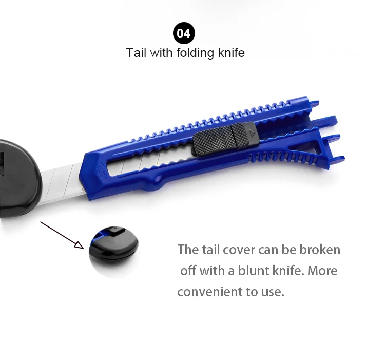 18mm Retractable Blade Plastic Sliding Knife Paper Art Office School