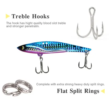 Espressif Lure Big Heavy Ultra-Long-Cast 35g Artificial Hard Bait Stainless Steel VIB Sea Fishing Sea Bass DW38-C Cross-Border – Hard Lure – view 5