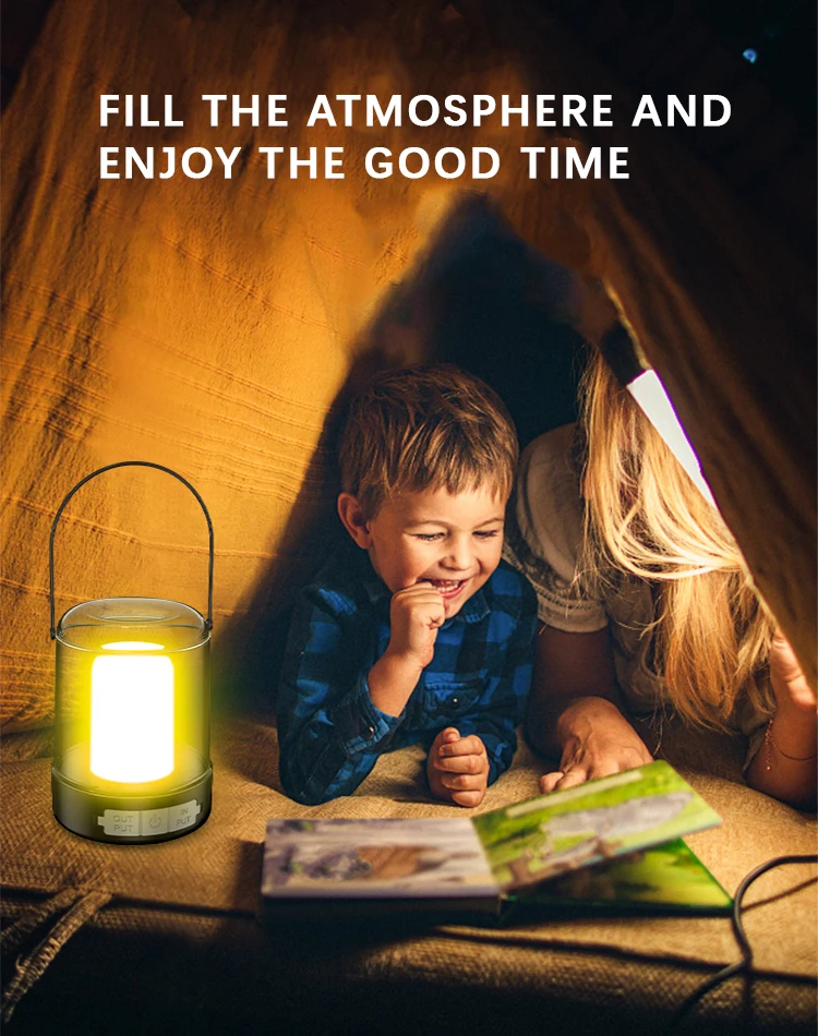 retro vintage ultra portable waterproof rechargeable multi-function LED camping light lamp outdoor Survival Lantern lights factory