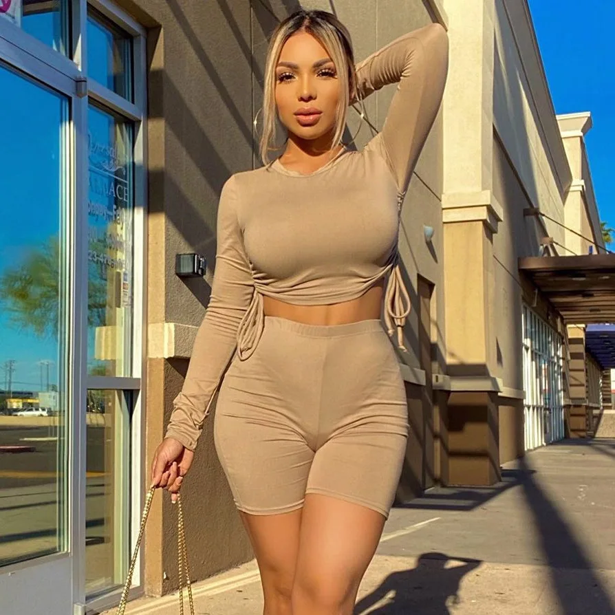 2021 New Fashion 2 Piece Biker Shorts 