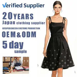 Custom Mandarin Collar Shoulder Short Sleeve Sweet Work Dress Factory Plus Size Breathable Nylon ODM Anti-Wrinkle Vintage Front