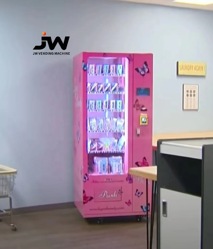 Customized Wrap Small Snack and Lash Vending Machine With Credit Card Payment System Custom Airport Kiosk Benefit Cosmetics