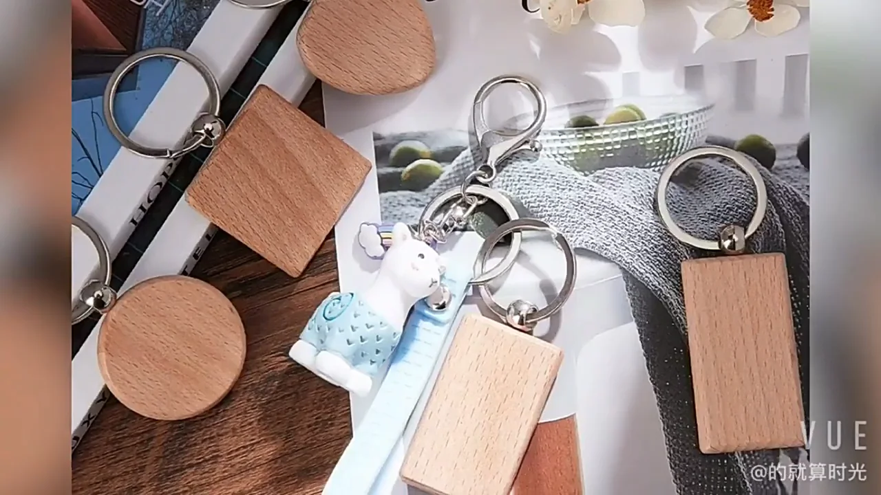 tailai wood keychain for diy crafts