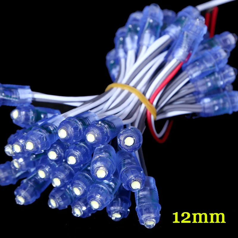 500pcs Bulk Price LED Lighting Module DC 5V Led Pixel Full Color Diffused Digital Strings WS2811 12mm Waterproof RGB Led Module