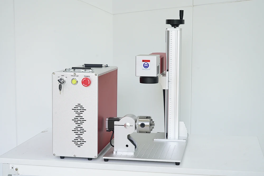 High-Accuracy 3D Dynamic CO2 Flying Laser Marking Machine DXF Supported for Plastic Bottle and Pallet Marking