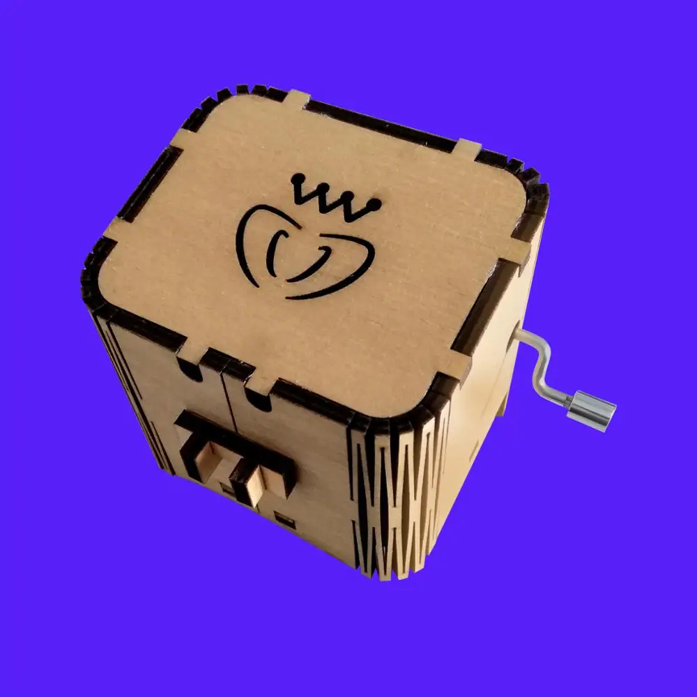 
Милые винтажные музыкальные шкатулки с деревянной лазерной гравировкой и ручным заводом 