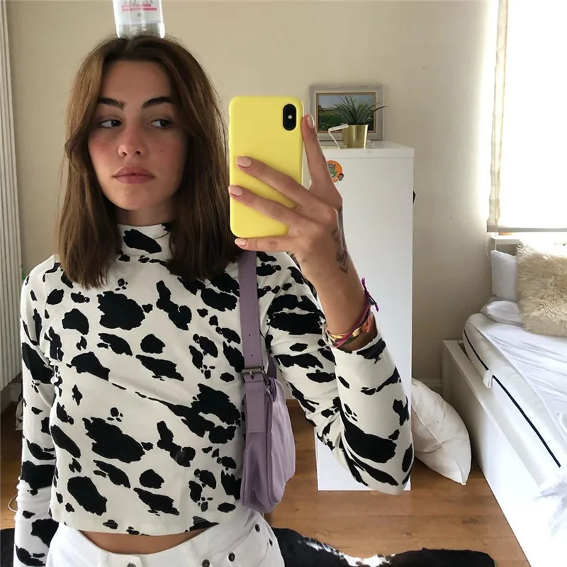 Slim Outfit Turtleneck Female Shirt 