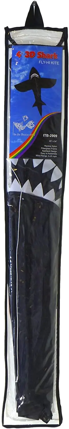 SGftre Cerf-volant requin à trois têtes pour enfants et adultes, cerf-volant pour enfants de 8 à 12 ans, facile à piloter
