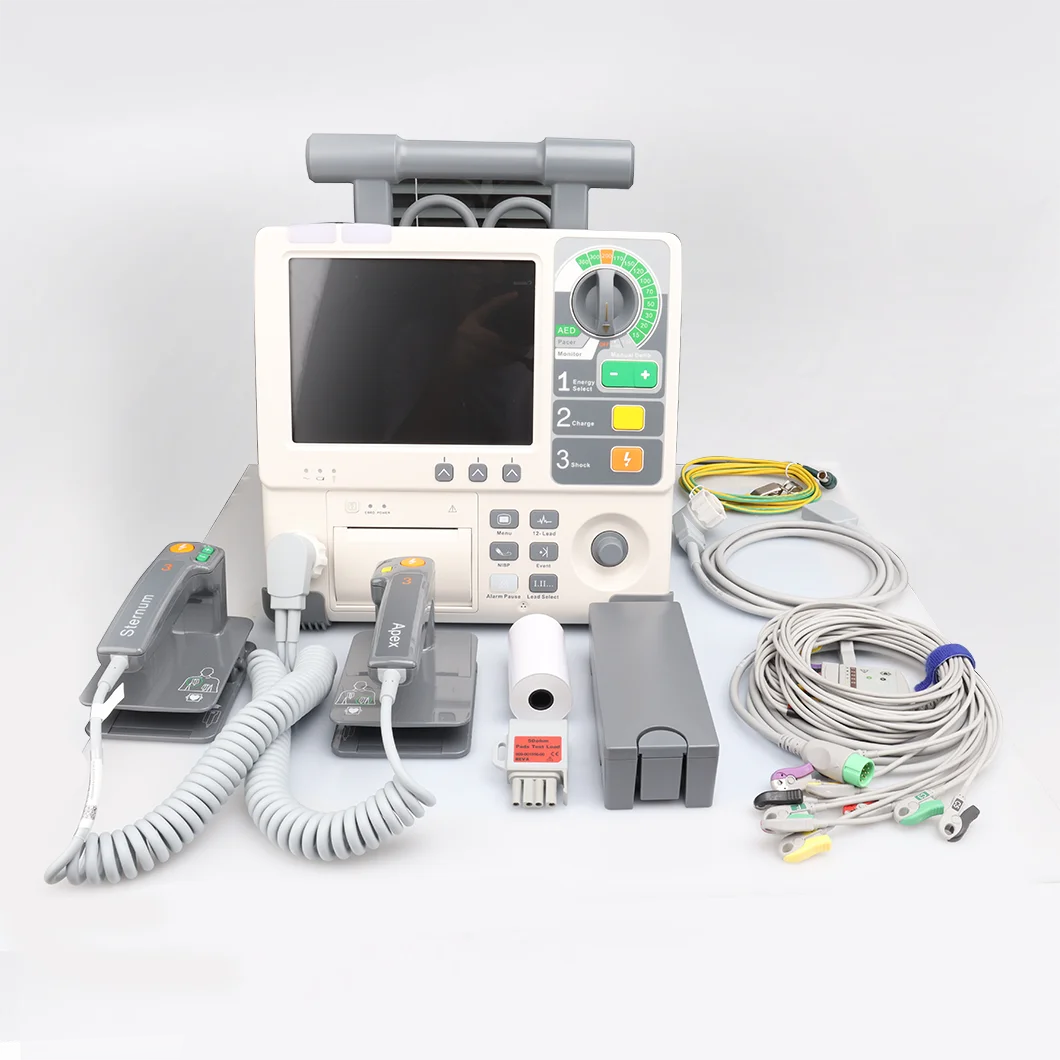 S8 Portable Biphasic 360J AED Automated External Defibrillator Monitor With 12-lead ECG details