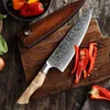 Coltello da chef giallo 01 + fodero in pelle
