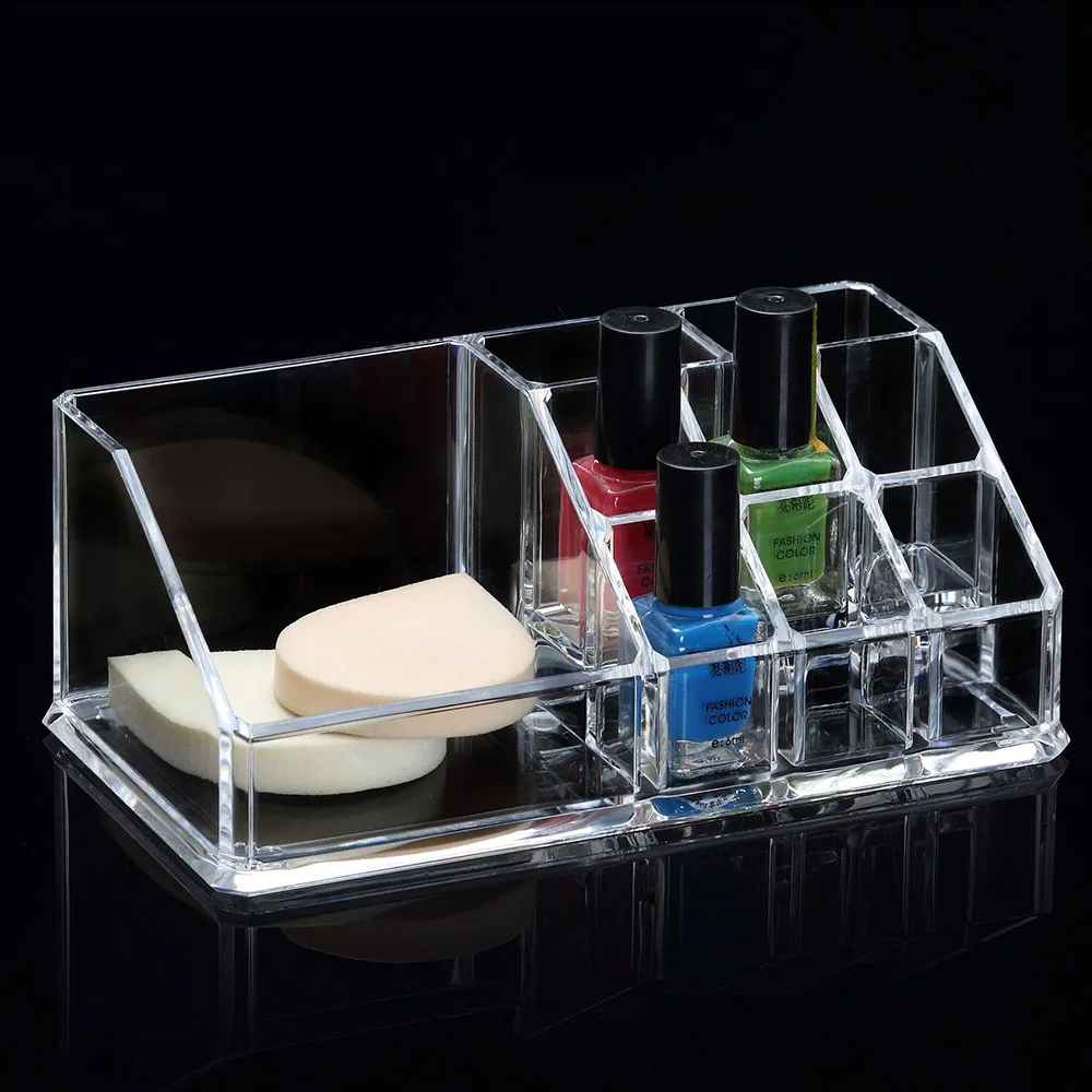 Cross Border Premium Quality Acrylic Cosmetic Sample Storage Rectangular Display Makeup Organizers