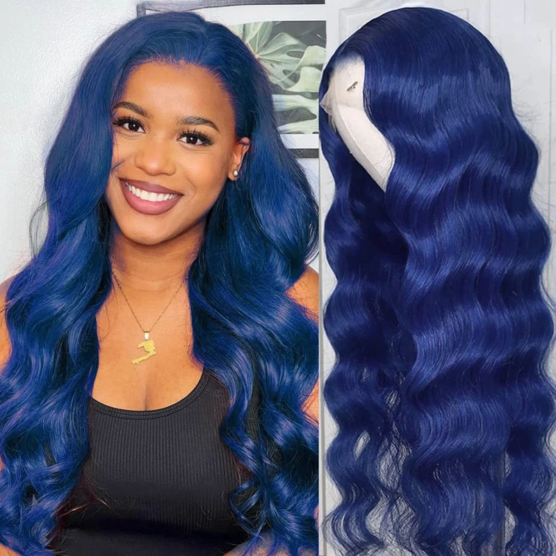 Shop Our Unprocessed Navy Blue Peruvian Human Hair Wigs
