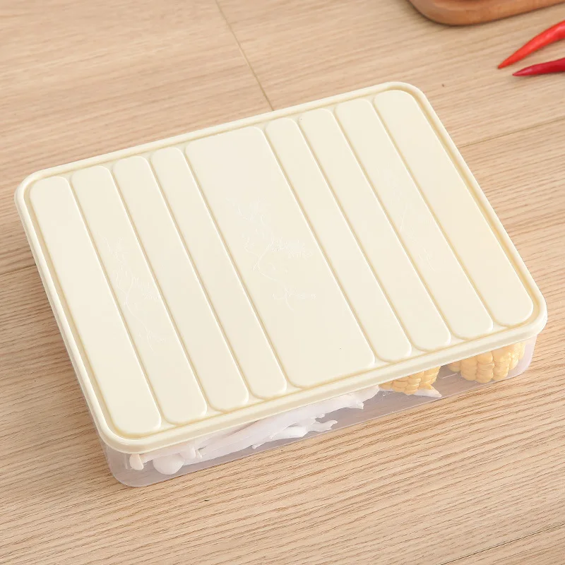 Factory Hot Sale Vegetable Fruits Fresh Organizer Box Bpa Free Plastic Refrigerator Food Storage Box With Lid supplier