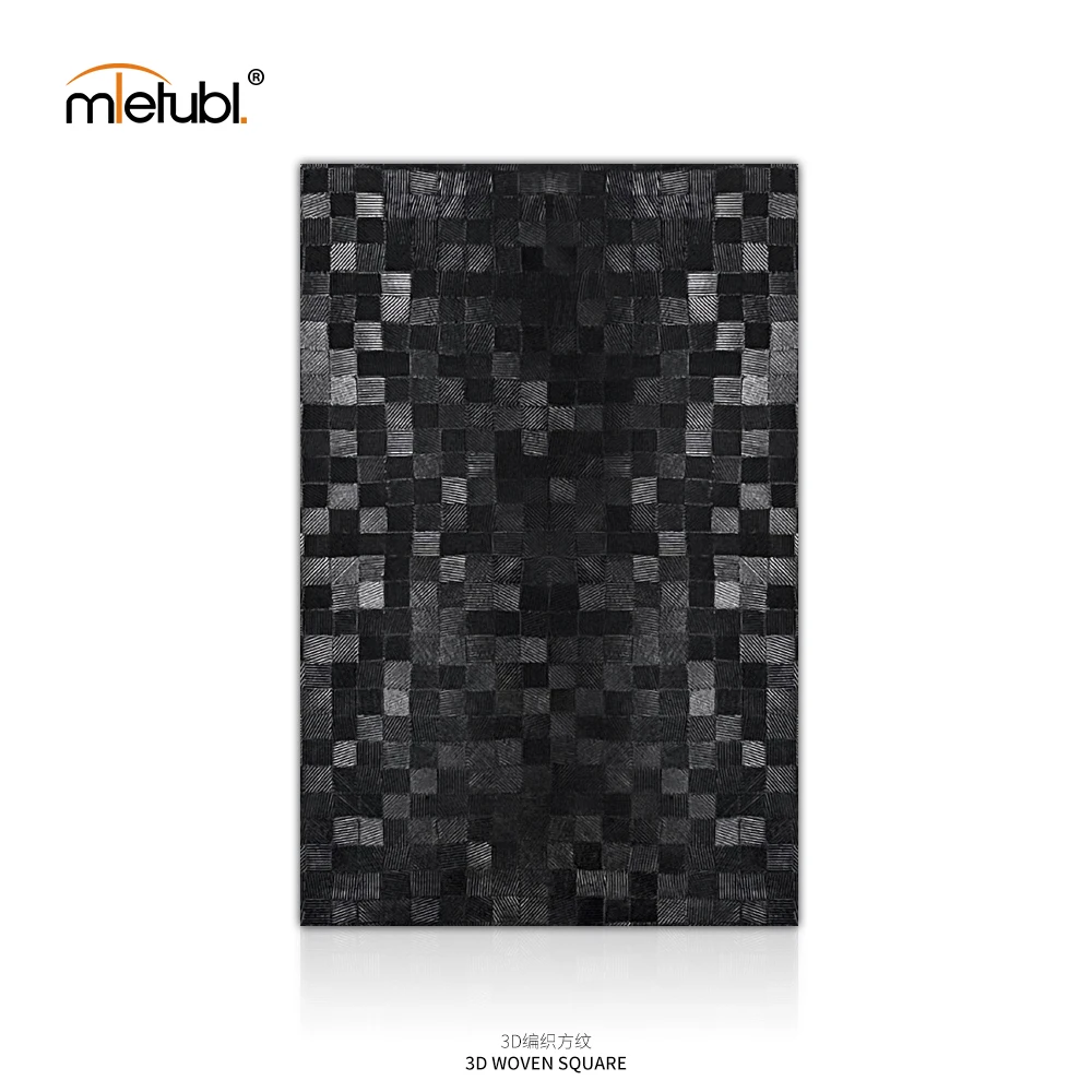MTB Embossed series-3D woven square pattern with real touch feeling and High quality fashion Back Sticker