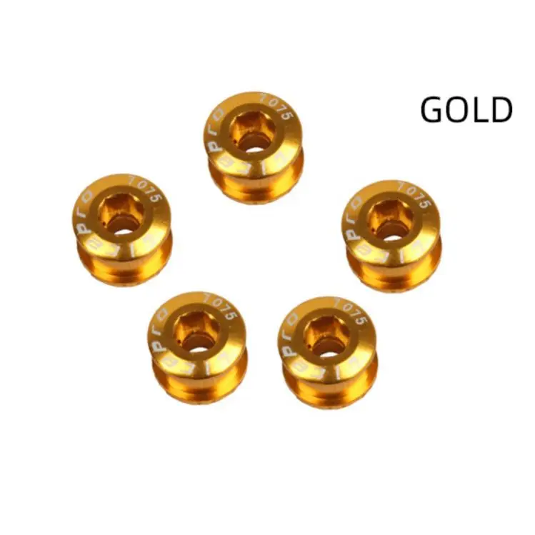 Viti Corona Bicicletta, Viti Corona MTB, Doppia M8 Bulloni Corona Bici Di Compatibile Con Shimano Sram.Arancione - Foto 4