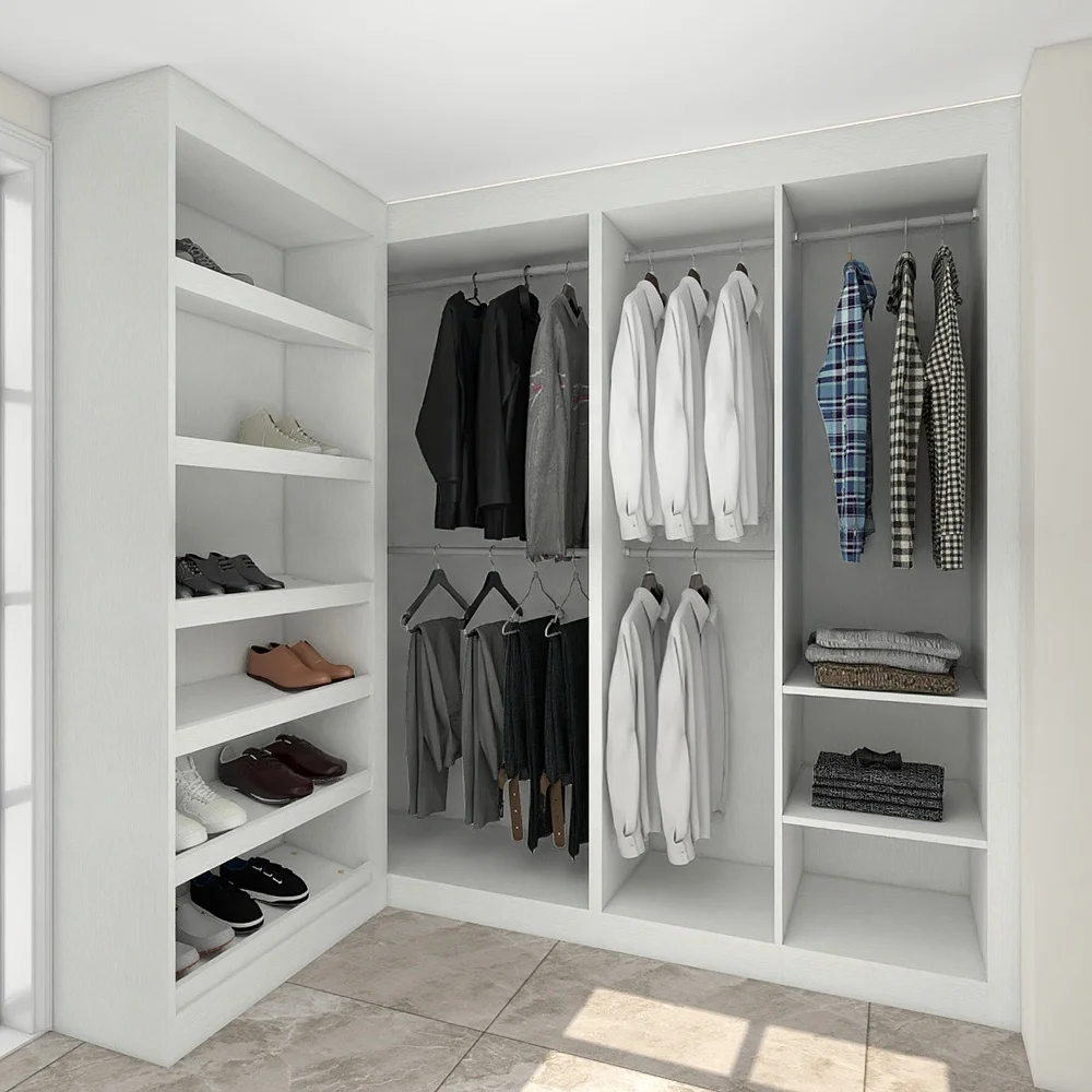 PA индивидуальный дизайн одежды, открытый самодельный шкаф для спальни