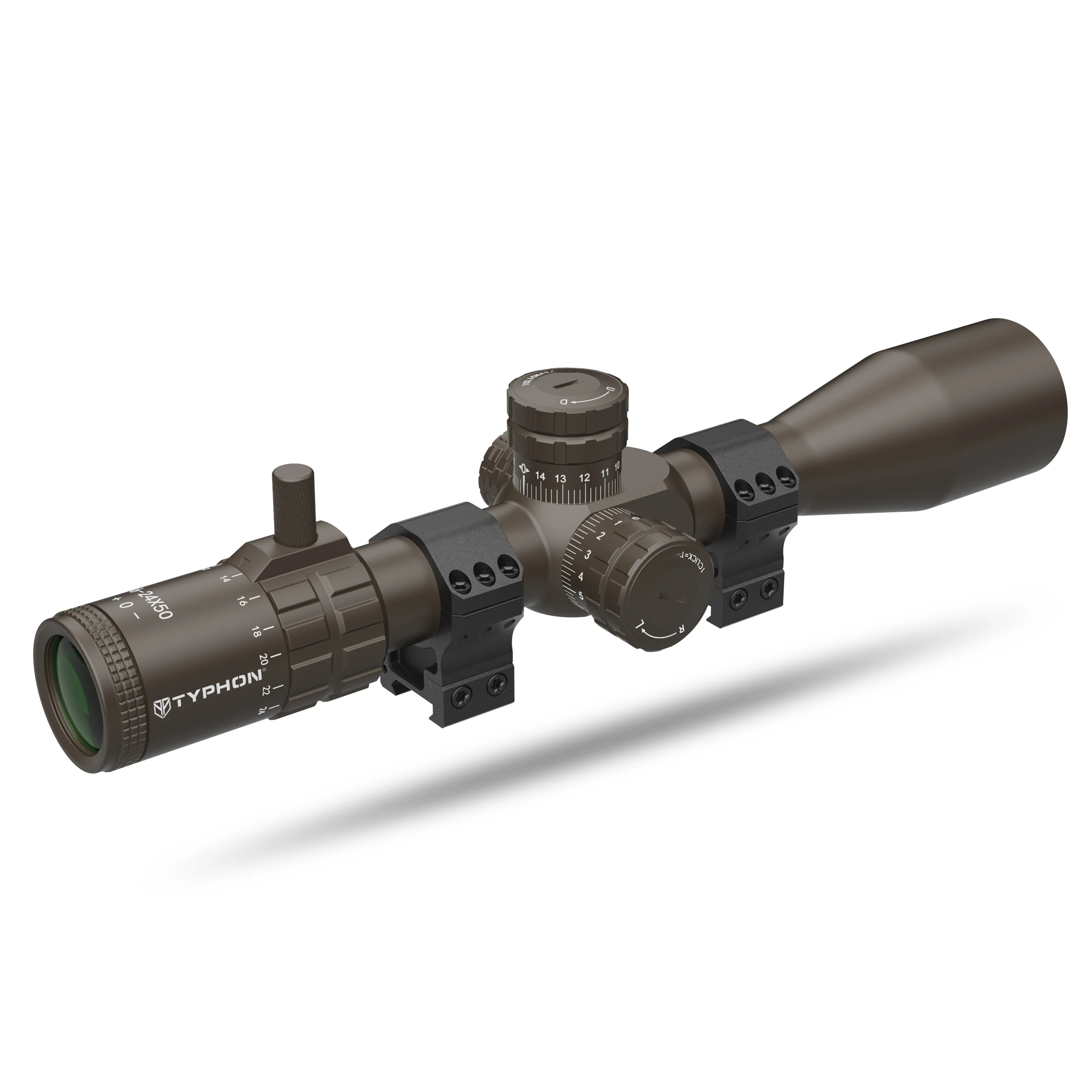 TYPHON 6-24X Release Attachment Ts450 Infrared Night Vision Thermal Scope for Hunting