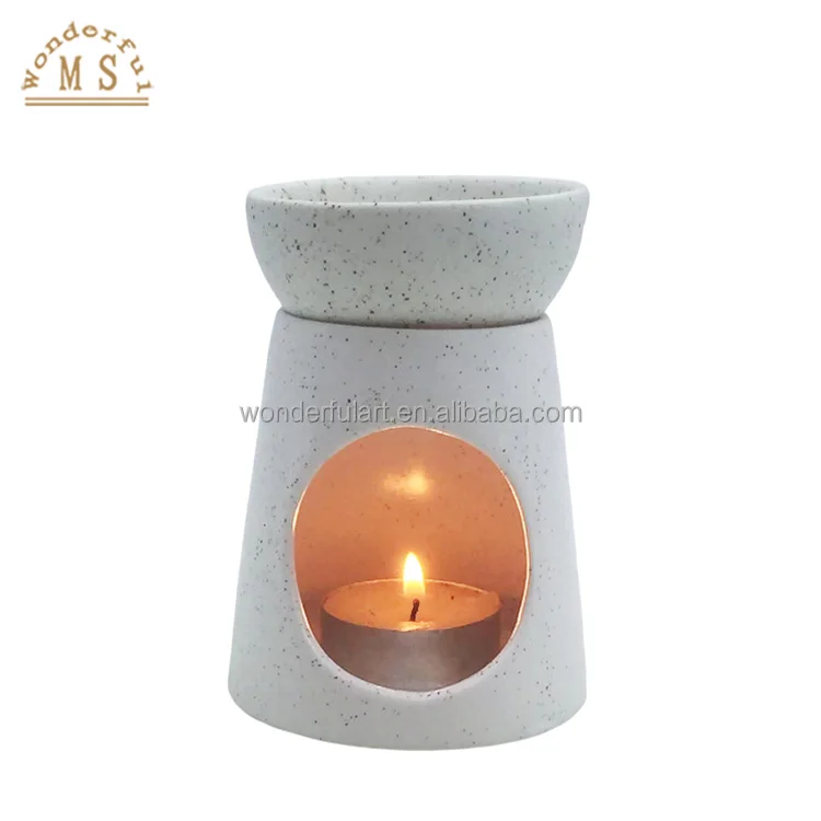 On Time  fast shipping Europe Style Porcelain Incense wax burner ceramic Macaron Aroma oil burner furnace candle Tea light Hold