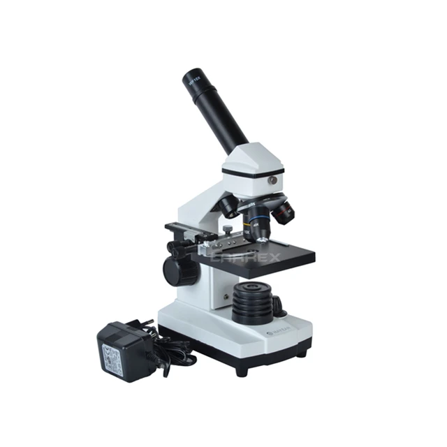Portable Suitcase 1280X LED Light Compound Monocular Microscope for Science School Kids Laboratory Beginner Student