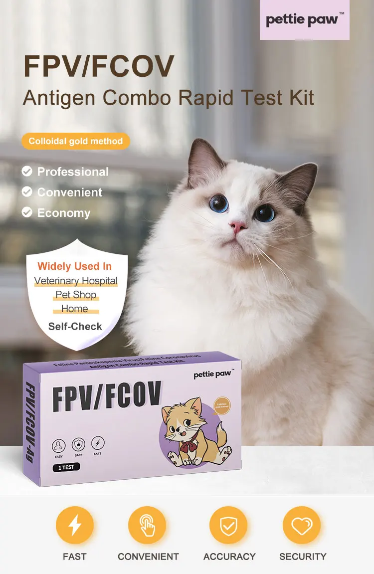 Feline Cat Fpv Combo Feline Panleukopenia Virus/fcov Antigen Combo ...