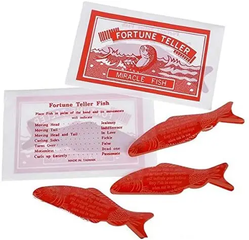 BrilliantMagic Fortune Teller Fish Magic Tricks Auto-bending Fish Props Fortune Fish Magic Gimmicks
