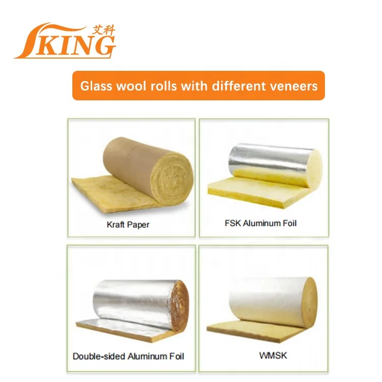 China IKING Soundproof and Heat Insulation Glass Wool Price for Roofing Insulation
