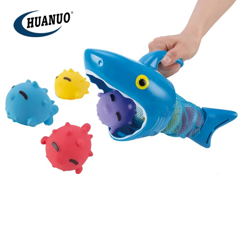 Набор игрушек для ванной с морскими животными, плавающая Акула для воды, игрушка для ванны