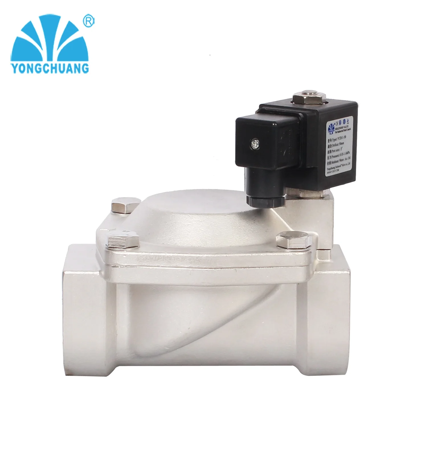 YONGCHUANG  YCD11/21 pilot Oprated Diaphragm Brass Water Solenoid Valve 3/4 for Tap Water Irrigation