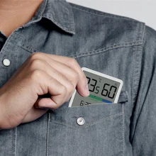 HAPTIME Indoor MINI Plastic Hygrometer Humidity Gauge Digital Thermometer LCD Display Battery Powered Three Months Large Display