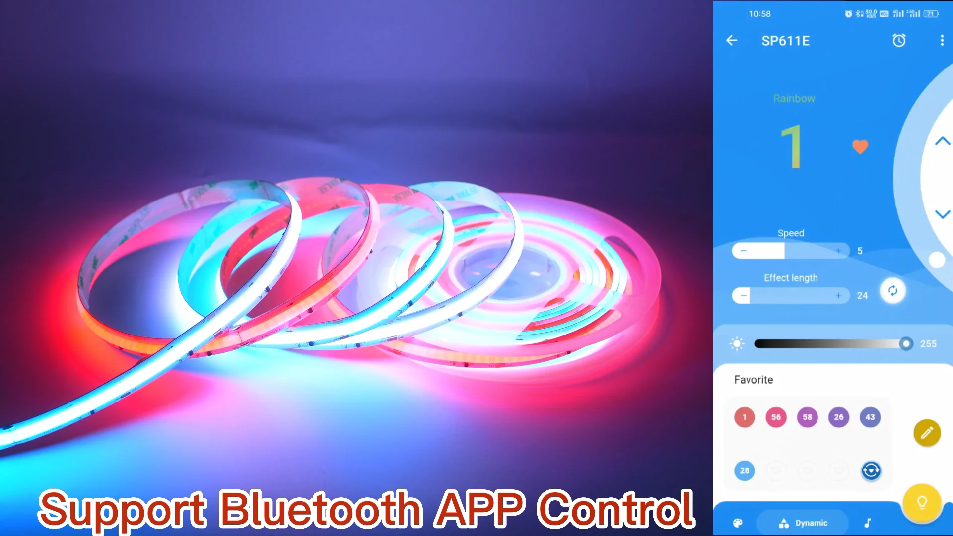 Addressable Rgbic Cob 5v 12v 24v Ws2812b 5m 10m Led Backlight Strip