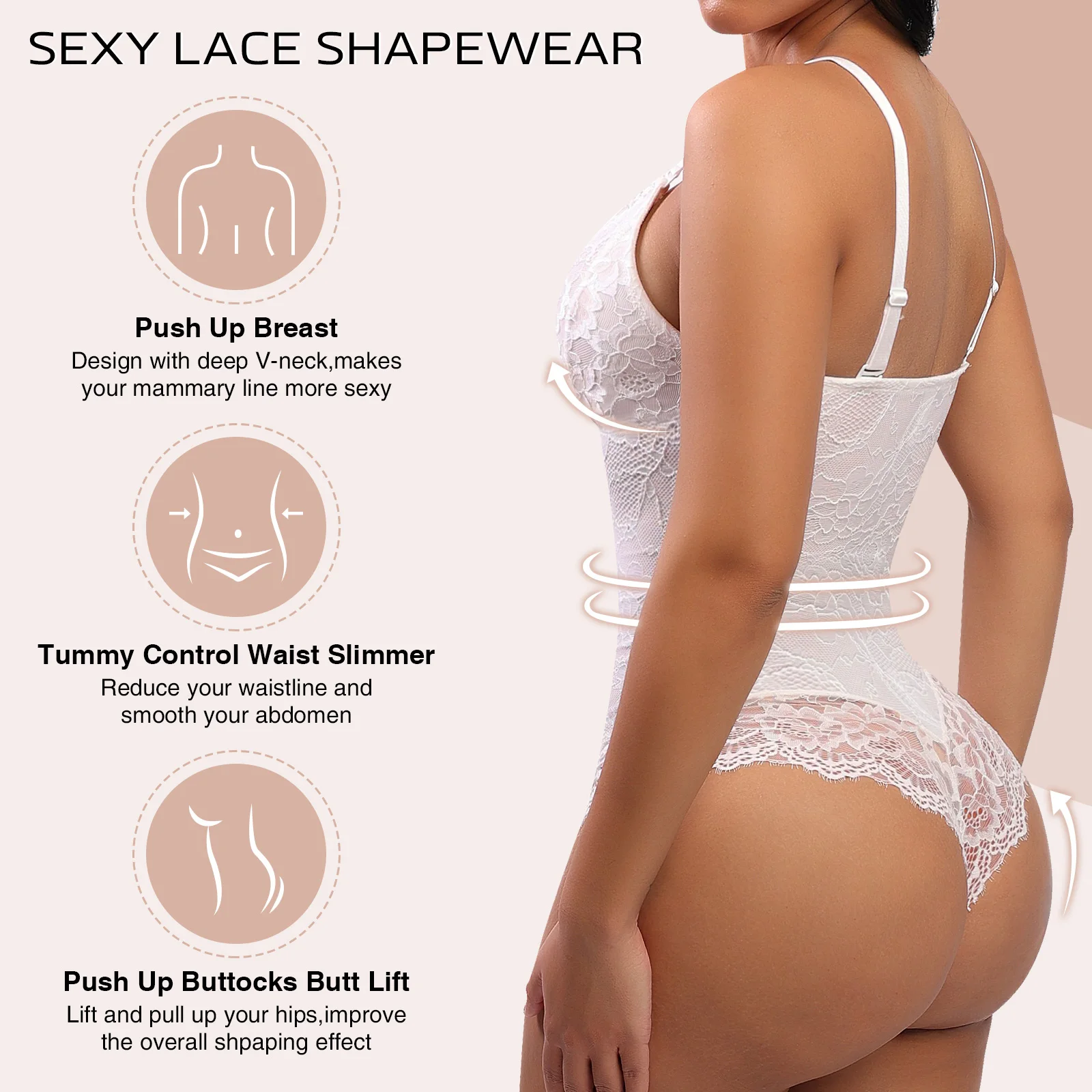 Hot Sale Custom Service Shapewear One Piece Bodysuit Shapewear High