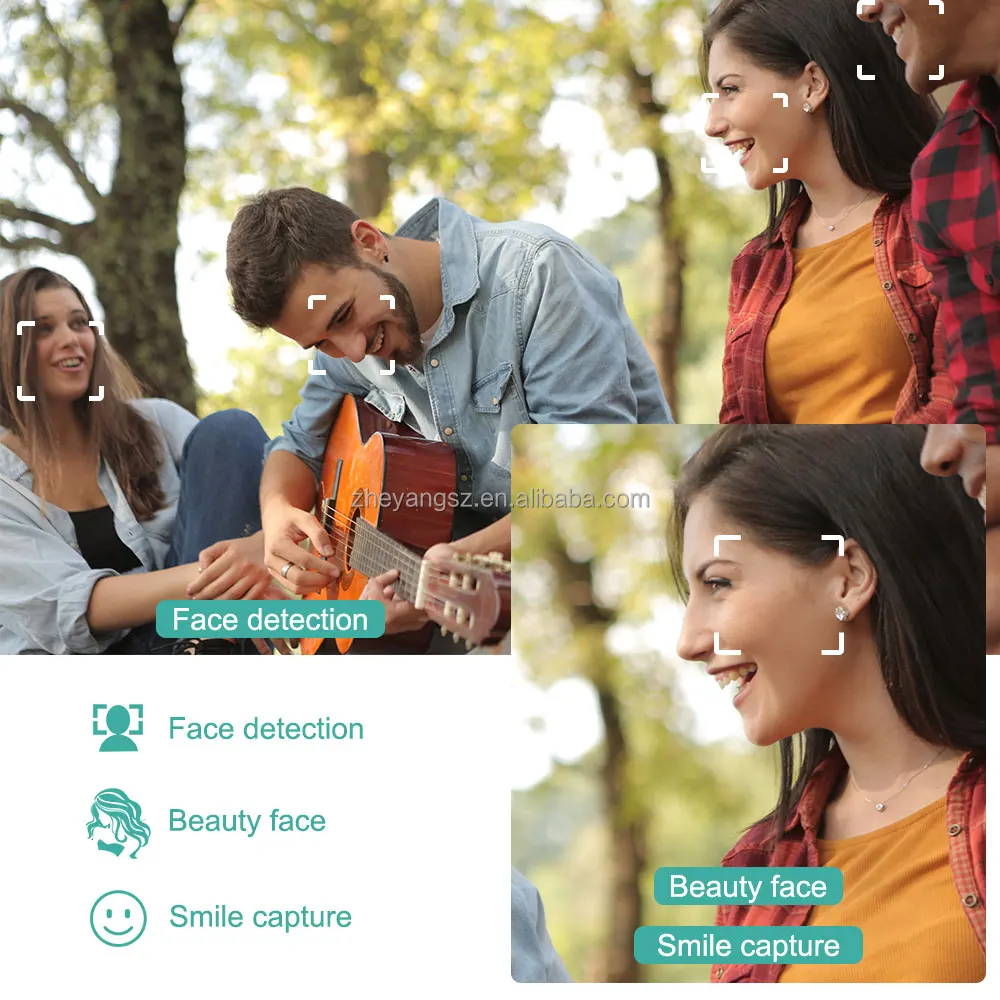 КМОП 36MP 1080P селфи светодиодный фонарик 16x цифровой зум компактная FHD цифровая камера