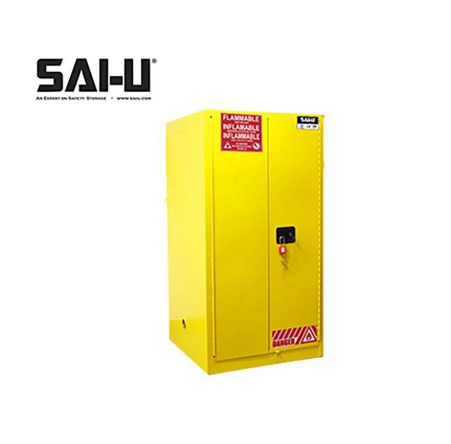 Промышленный шкаф безопасности сертифицированный SAI-U FM 55 галлонов легковоспламеняющиеся шкафы с дверью ручного закрытия